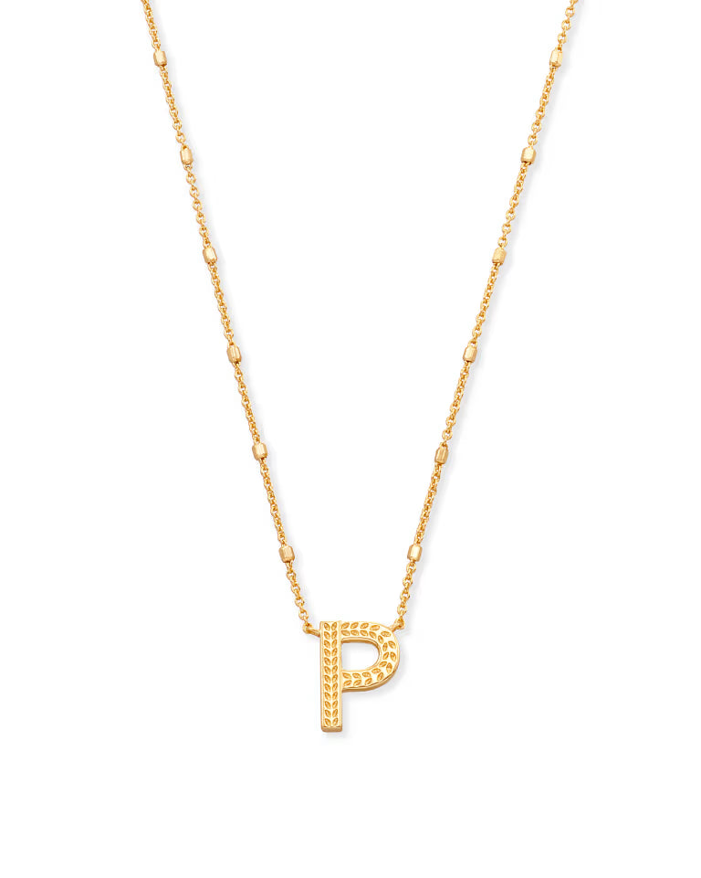 9608800 Kendra Scott Letter Pendant Necklace in Gold