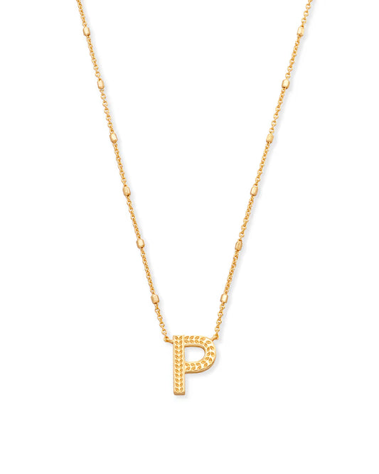 9608800 Kendra Scott Letter Pendant Necklace in Gold