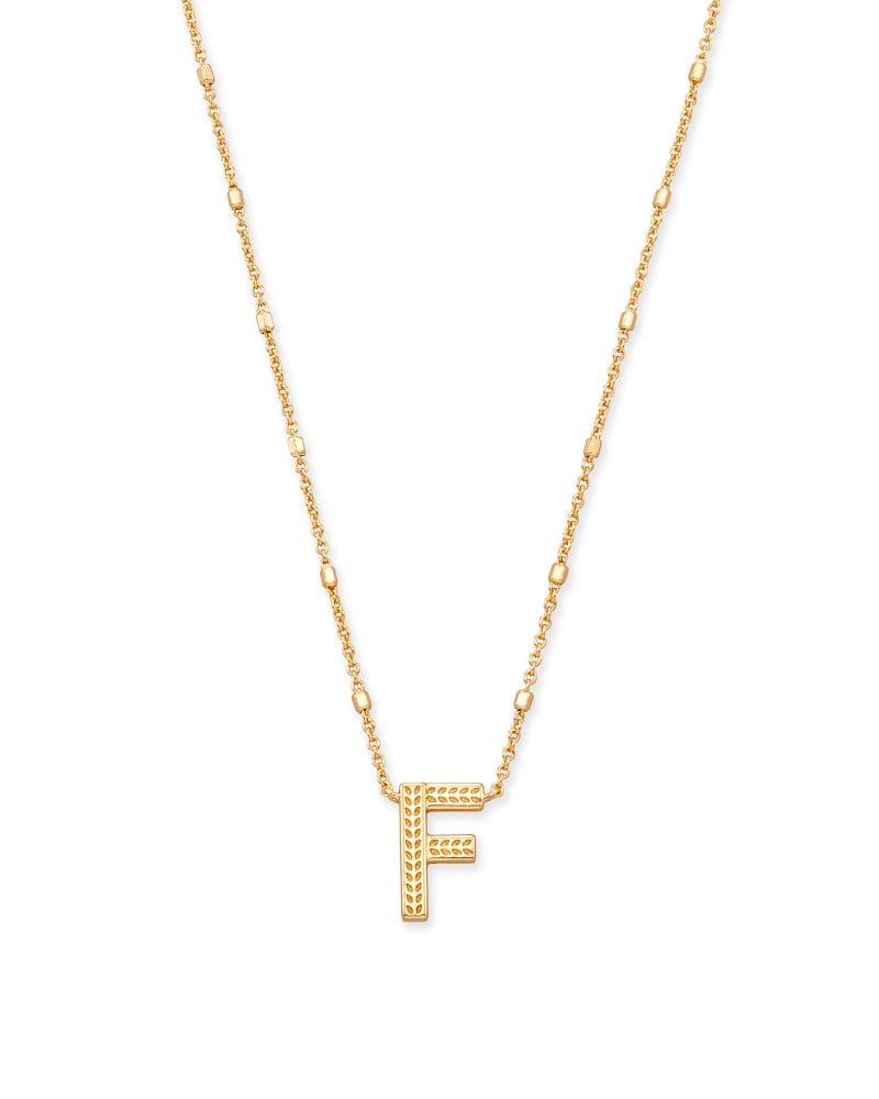 9608800 Kendra Scott Letter Pendant Necklace in Gold