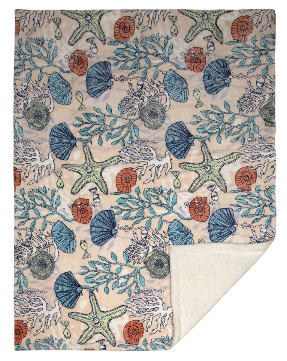 Coastal Reef Throw Blanket
