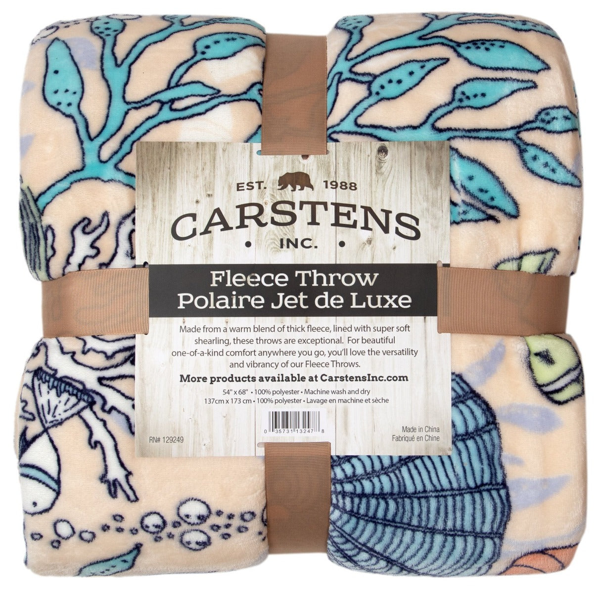 Coastal Reef Throw Blanket