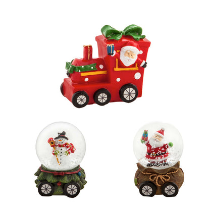 Train Water Globe 3 Piece Set