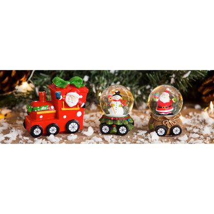 Train Water Globe 3 Piece Set