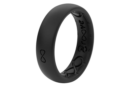 Groove Life Solid Midnight Black Thin Ring