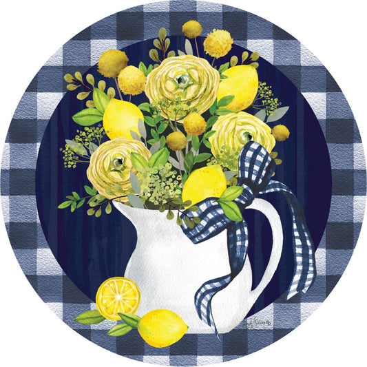 Lemons On Blue Stepping Stone