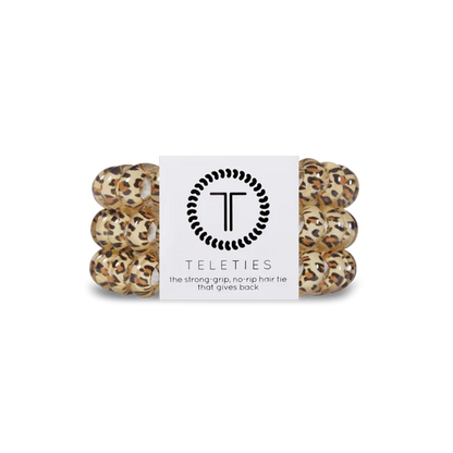TT-L-037 Teleties Large Hair Ties Leopard