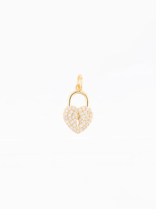 72817 MIchelle McDowell Luxe Heart Locket Charm in Gold Plated