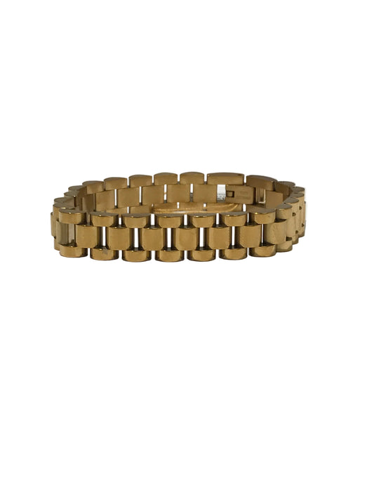 400024 Chansutt Pearls Thin Gold Watch Band Bracelet 7in Waterproof 18k Plated Stainless Steel Water Resistant Lifetime Warranty