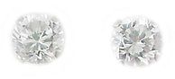 Sterling Silver 1/2CTTW Cubic Zirconia Earrings