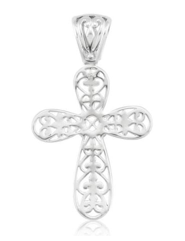 Southern Gates Tiny Filigree Cross Pendant