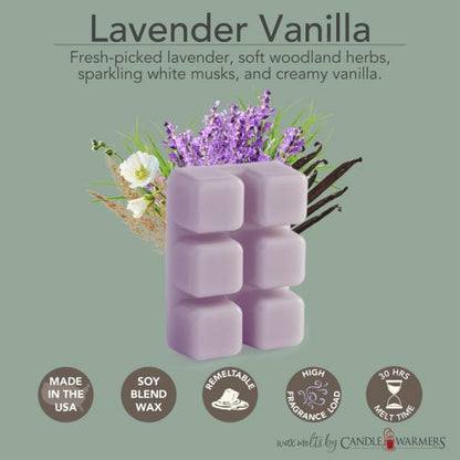 7505S Candle Warmers Lavender Vanilla Classic Wax Melts 2.5oz