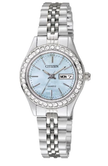 Ladies Citizen Blue Face Quartz Crystal Watch