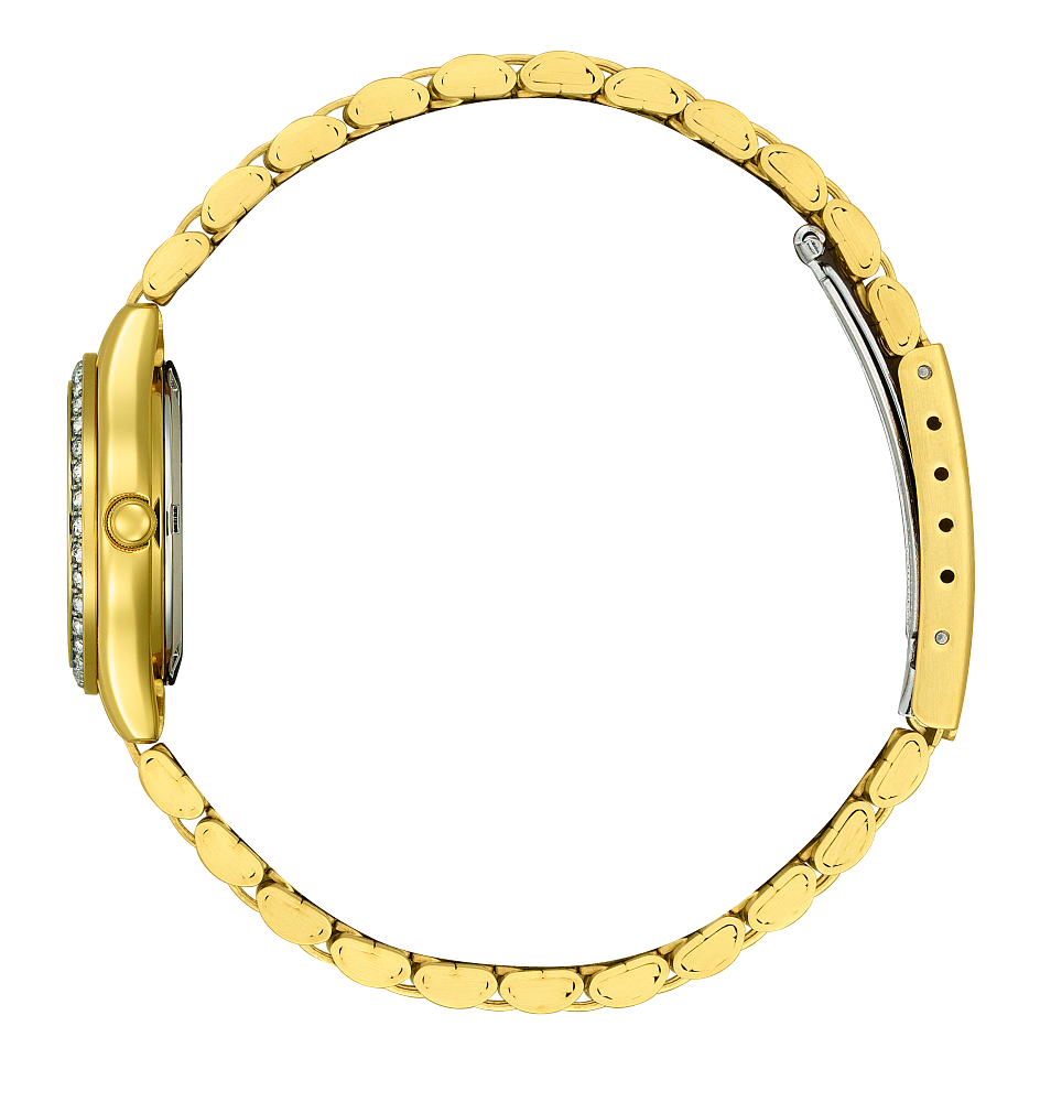 Ladies Citizen Crystal Black Face Watch