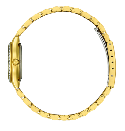 Ladies Citizen Crystal Black Face Watch