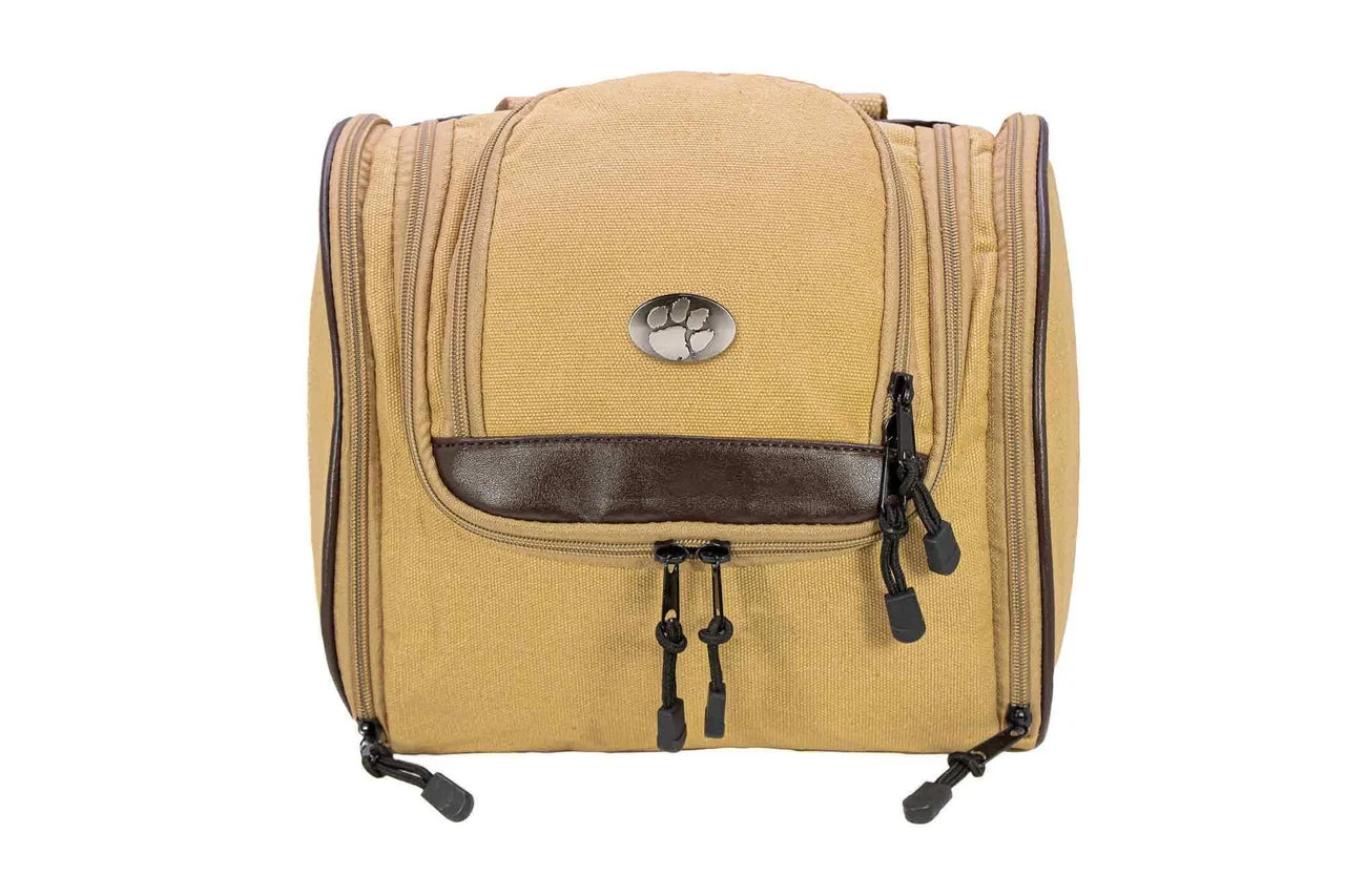 CLE-BTX2 Zep-Pro Clemson Canvas Hanging Toiletry Bag 0