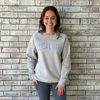 Local Girl Cotton Crewneck - Light Sand