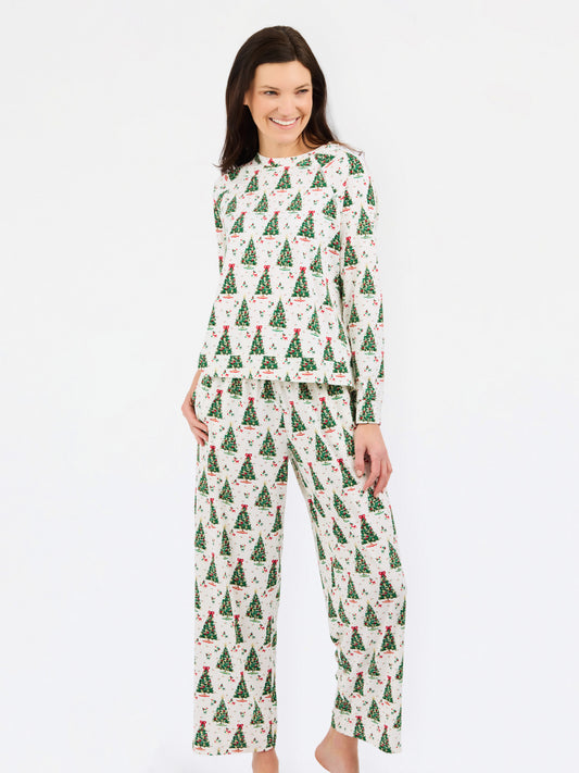 77496 Mary Square PJ Annie Long Sleeve Long Pant Christmas Magic S-XL 0