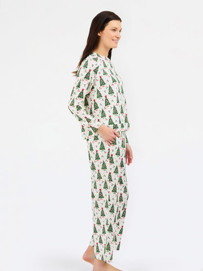 77496 Mary Square PJ Annie Long Sleeve Long Pant Christmas Magic S-XL 0