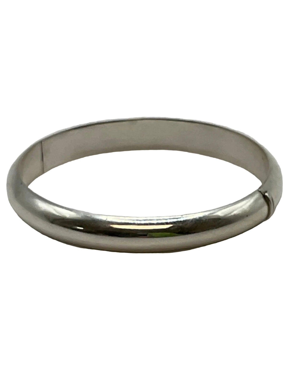 BTH-408-65 Sterling Silver Kids Plain 3mm 6.5in Bangle Bracelet 0