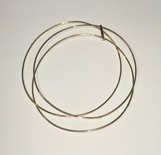 629162 14/20 Gold Filled Plain Triple Bangle