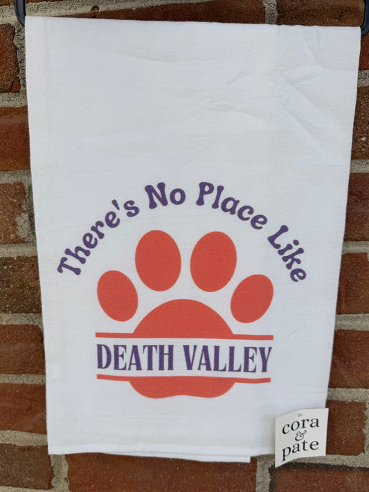 22FSTCUST2 Cora & Pate Tea Towel Clemson Collect Death Valley