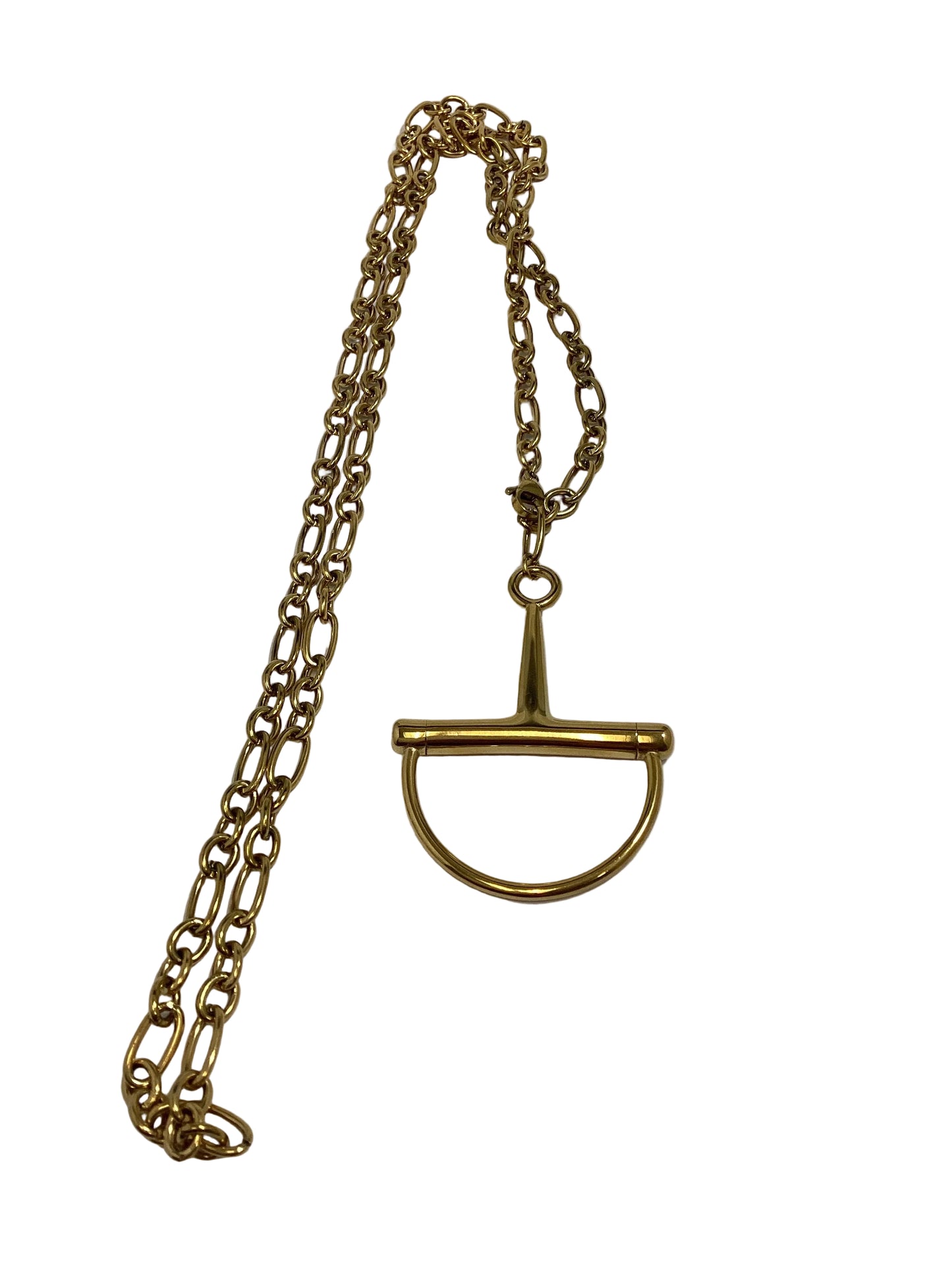 400038 Chansutt Pearls T-Bar Chunky Chain Necklace Water Resistant 18k Plated Stainless Steel