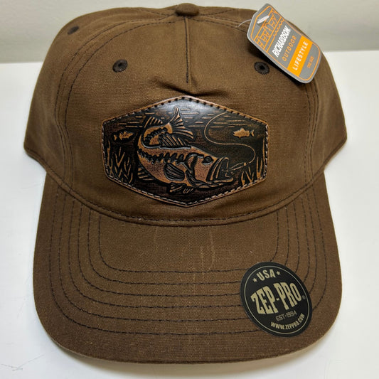 Men's Bass Brown Canvas Adjustable Hat