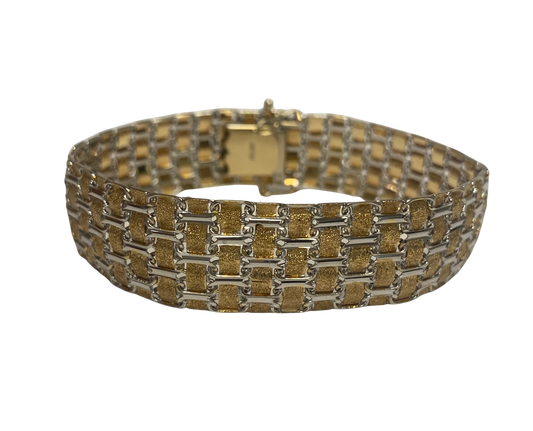 33274 U 14K Two-Tone Flex Bangle Bracelet 0