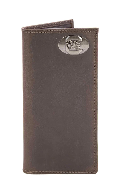 USC-IWT4-CRZH-LBR Zep-Pro USC Crazy Horse Secretary Wallet Light Brown 0
