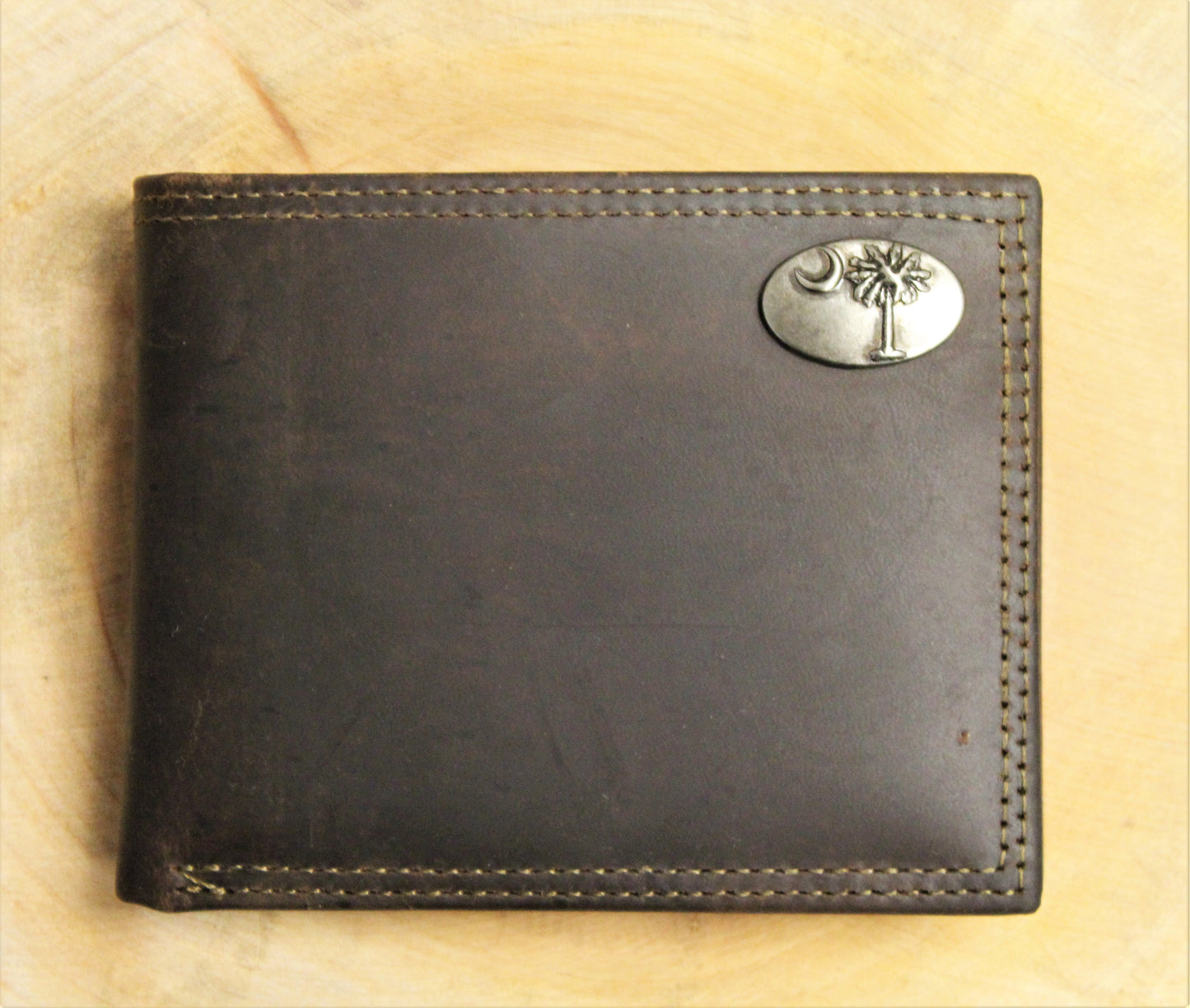 Palmetto Brown Leather Wallet
