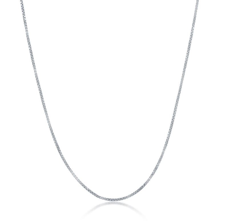 Sterling Silver 0.85mm Box Chain - 24"