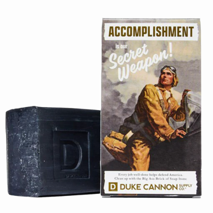 03BLACK1 Duke Cannon WWII-Era Big Ass Brick Of Soap - Accomplishment
