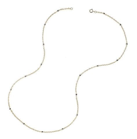 MSC1231 Southern Gates Gold Filled With Sterling Silver Satellite Beads - 20"