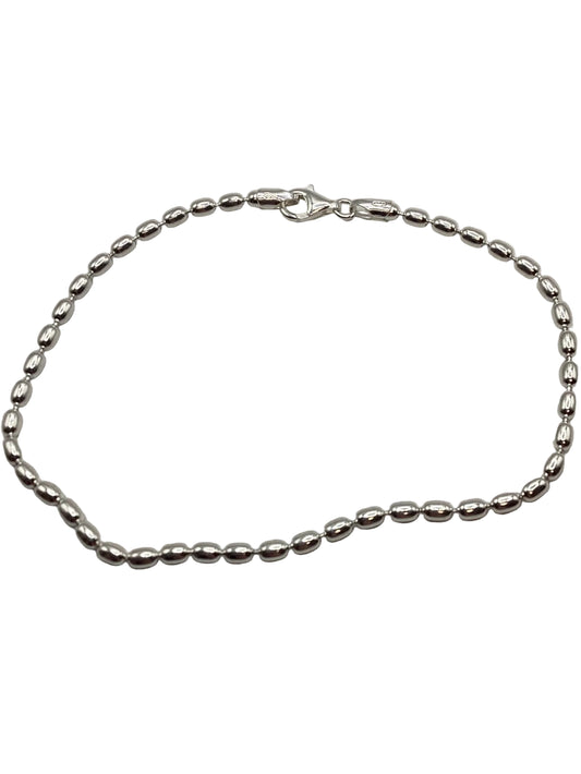 722 KAR511/10 Southern Gates Sterling Silver 3mm Rice Bead Bracelet 10in 0