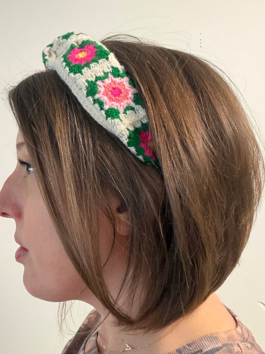 Floral Crochet Headband