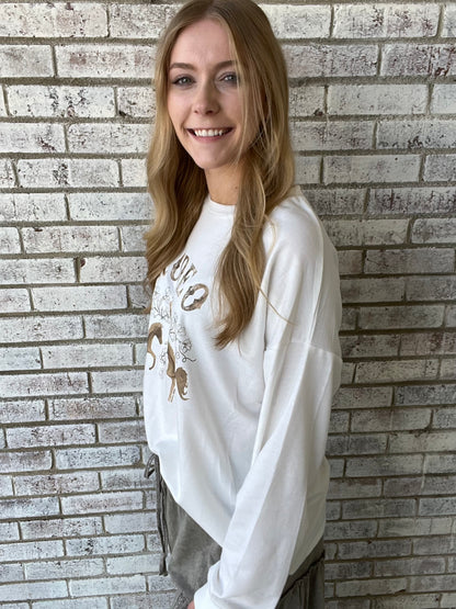 8004B-WT-RDO Grace & Emma Rodeo Long Sleeve Sweatshirt 0