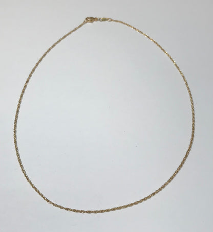 D14 14/20 Gold Filled Rope Chain with Lobster Clasp