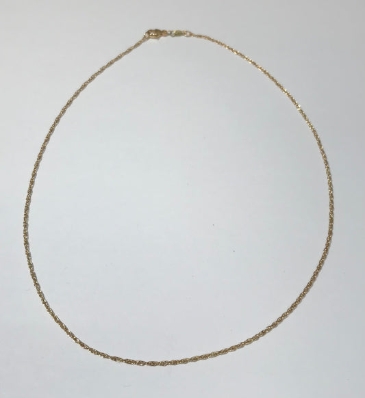 D14 14/20 Gold Filled Rope Chain with Lobster Clasp