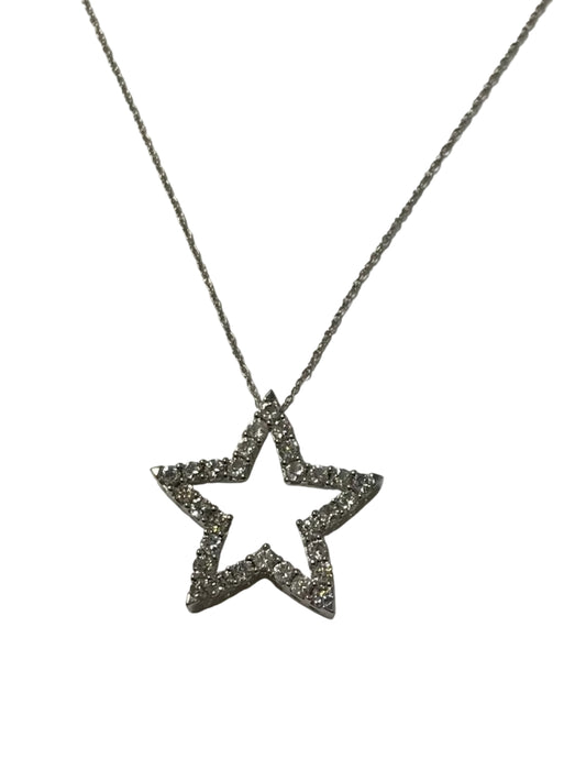 U 31289 10K CZ Star Necklace