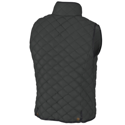 Local Boy Brick Quilted Vest - Charcoal