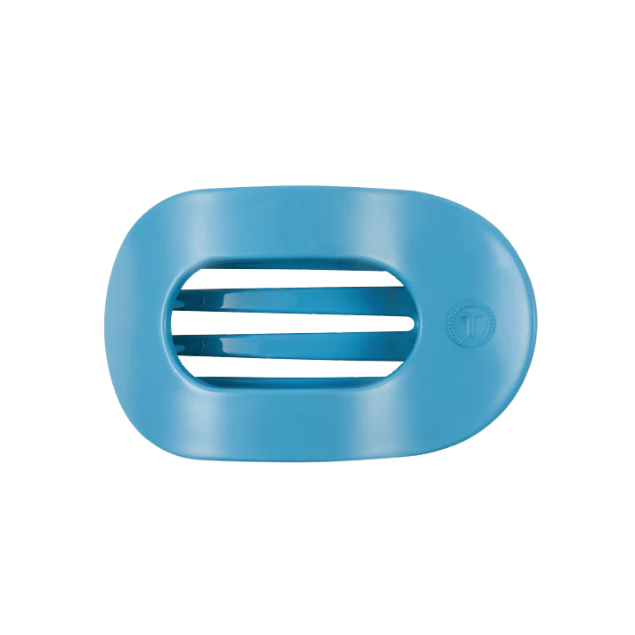 Teleties Medium Flat Round Hair Clip - Summer Sky