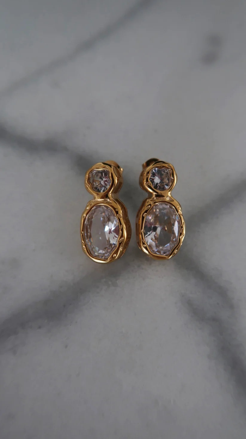 406539 Chansutt Pearls Serenity Earrings Water Resistant 18k Plated Stainless Steel Lightweight