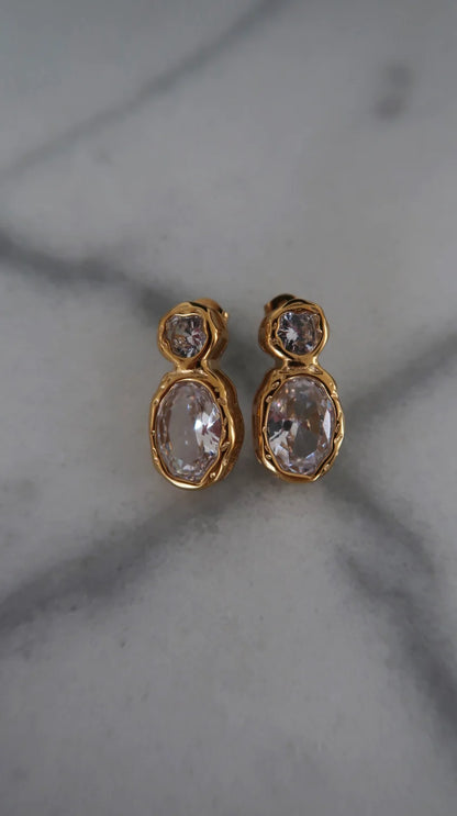 406539 Chansutt Pearls Serenity Earrings Water Resistant 18k Plated Stainless Steel Lightweight