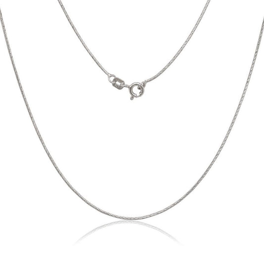 Sterling Silver Diamond Cut Snake Chain - 24"