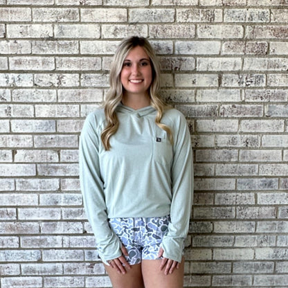 Local Girl Heather Blend Hoodie - Eucalyptus