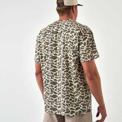 Burlebo Short Sleeve Pocket Tee - Classic Deer Camo