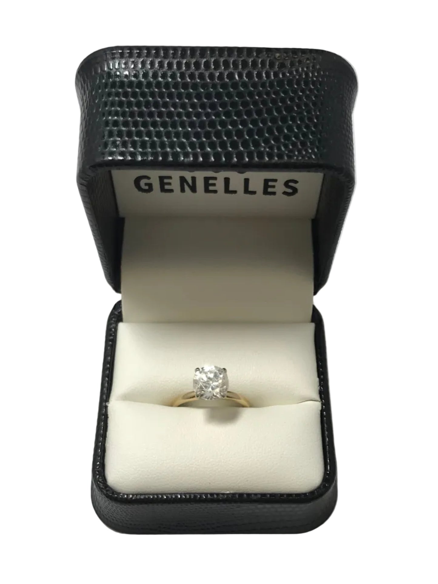 U 38191 14K Yellow Gold CZ Ring 4 Prongs