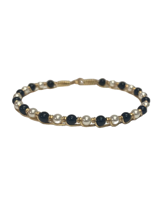 B532AG Ronaldo Jewelry Strength and Grace 14K Gold Artist Wire Bracelet 0