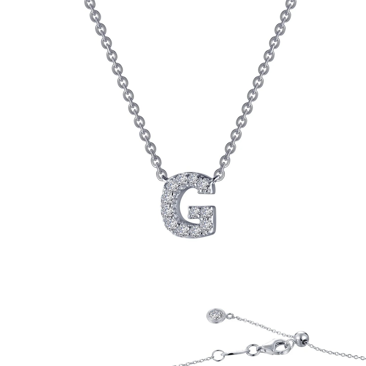 9N0CLP20 Necklace Sterling Silver CL PT INITIAL