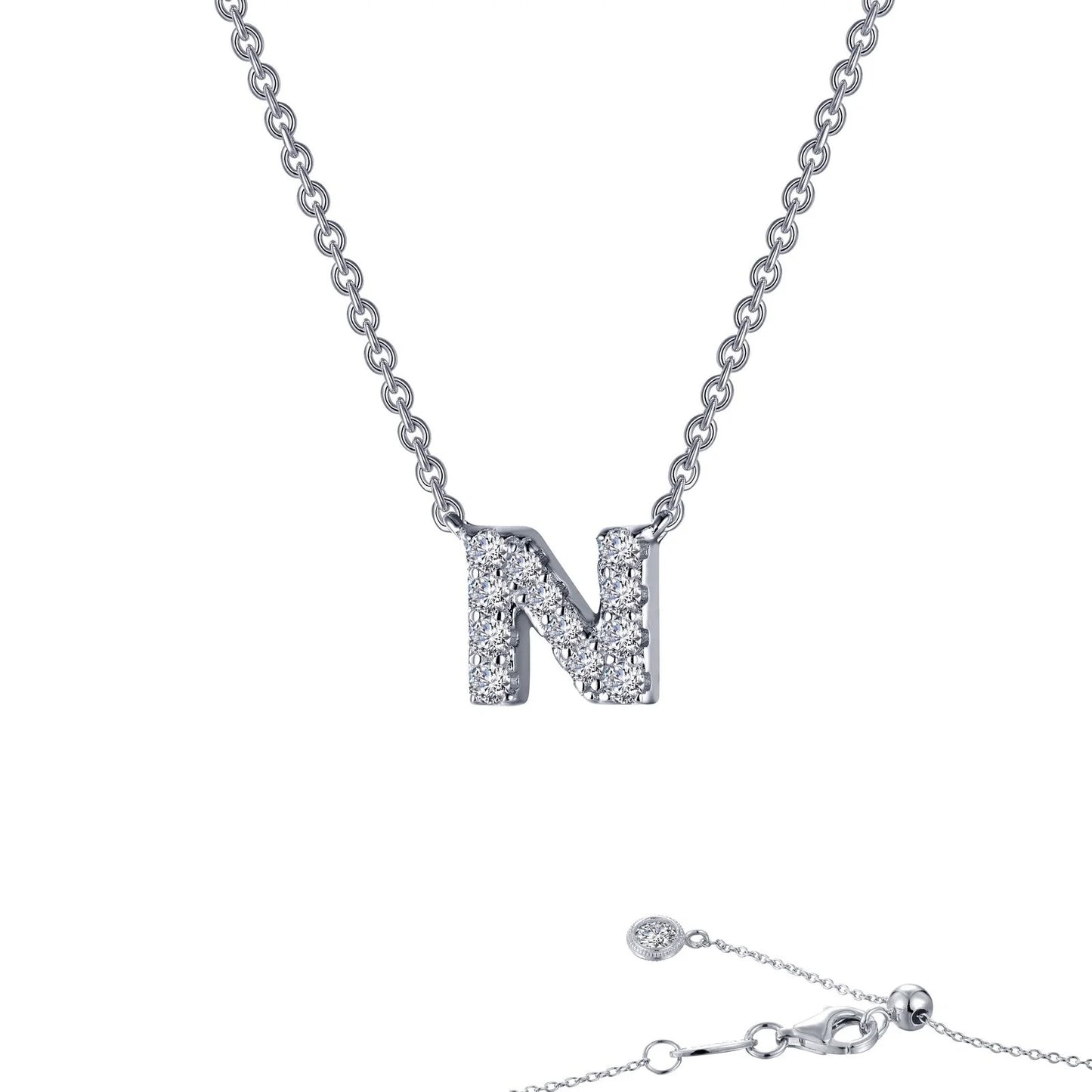 9N0CLP20 Necklace Sterling Silver CL PT INITIAL